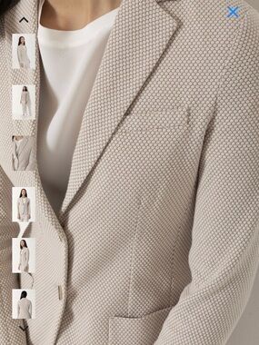 Circolo 1901 Pale beige/Cream Knit Blazer Jacket